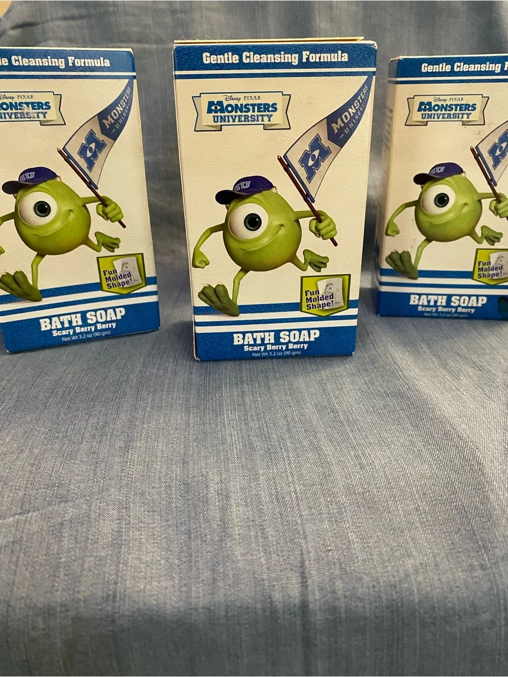 Disney Monsters Inc Mike Wazowski Scary Berry Scented Bath Soap 4-Pack 2013